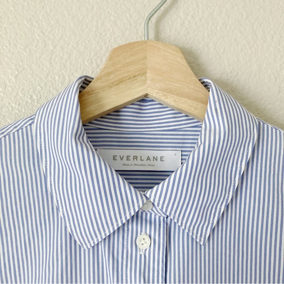 Everlane Button Down Striped Blouse - Picture 2 of 9
